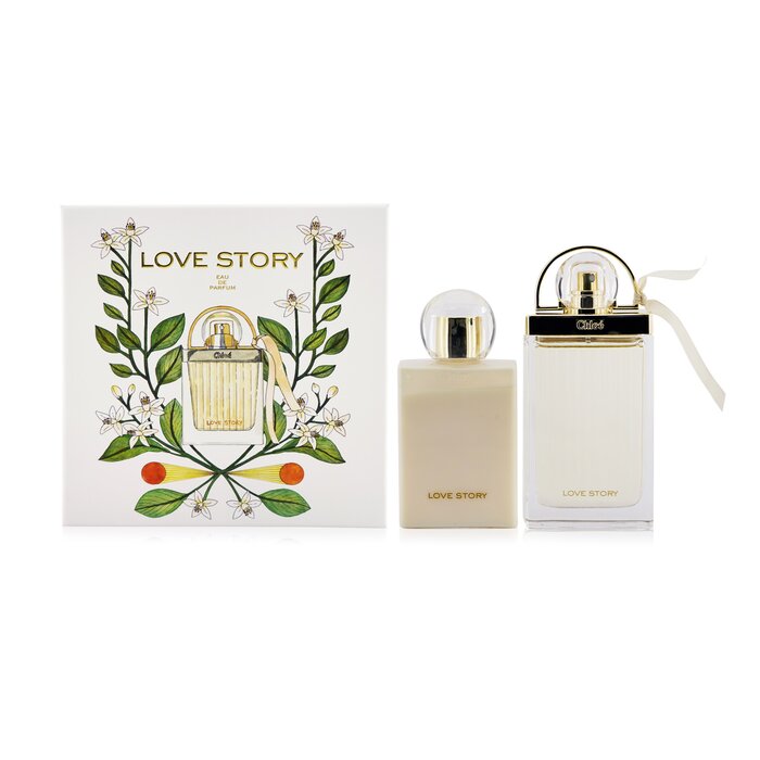 Chloe - Love Story Coffret: De Parfum Spray 75ml/2.5oz + Perfumed Lotion 100ml/3.4oz 2pcs - Sets & Coffrets | Free Worldwide Shipping | Strawberrynet USA