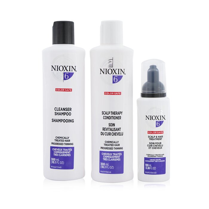 Nioxin 理安善  3D Care System Kit 6 - For Chemically Treated Hair, Progressed Thinning (Box Slightly Damaged) 3pcsProduct Thumbnail