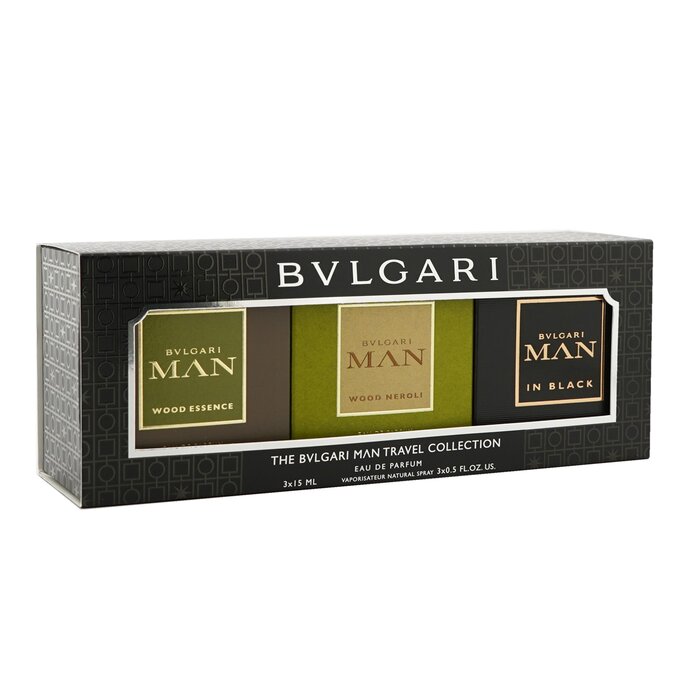 Bvlgari Man Coffret: In Black Eau De Parfum Spray + Wood Neroli Eau De Parfum Spray + Wood Essence Eau De Parfum Spray 3x15ml/0.5ozProduct Thumbnail