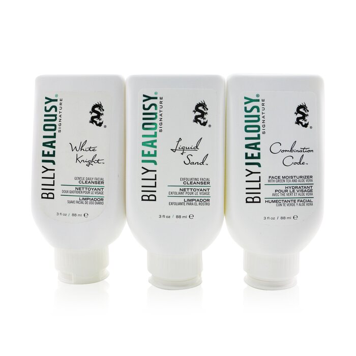 Billy Jealousy Face3Some Kit: Face Moisturizer 88ml + Exfoliating Facial Cleanser 88ml + Gentle Daily Facial Cleanser 88ml (Unboxed) 3pcsProduct Thumbnail