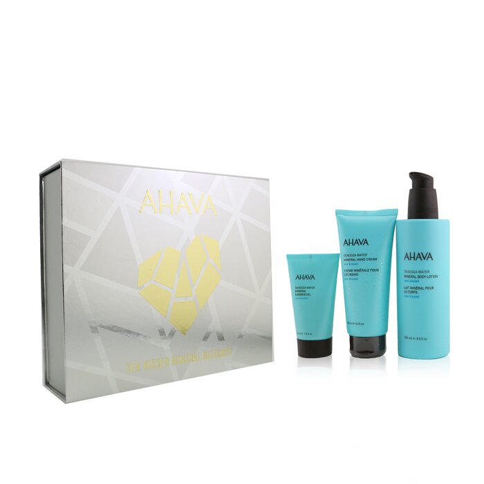 Ahava Sea-Kissed Mineral Delights Set: Mineral Body Lotion 250ml+ Mineral Hand Cream 100ml+ Mineral Shower Gel 40ml 3pcsProduct Thumbnail