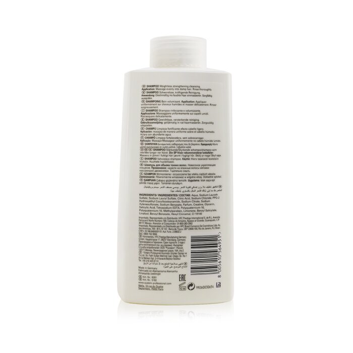 威娜 Wella SP Volumize Shampoo - For Fine Hair (Bottle Slightly Crushed) 1000ml/33.8ozProduct Thumbnail