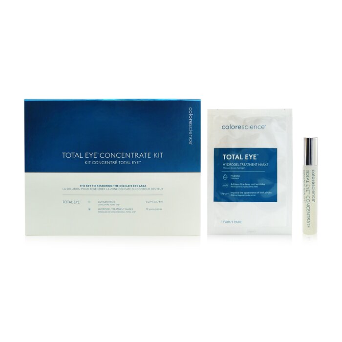 Colorescience Total Eye Concentrate Kit: Concentrate 8ml + Hydrogel Treatment Masks 12pairs 13pcsProduct Thumbnail