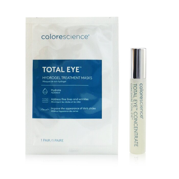 Colorescience Total Eye Concentrate Набор для Глаз: Концентрат 8мл + Гидрогелевая Маска 12пар 13pcsProduct Thumbnail