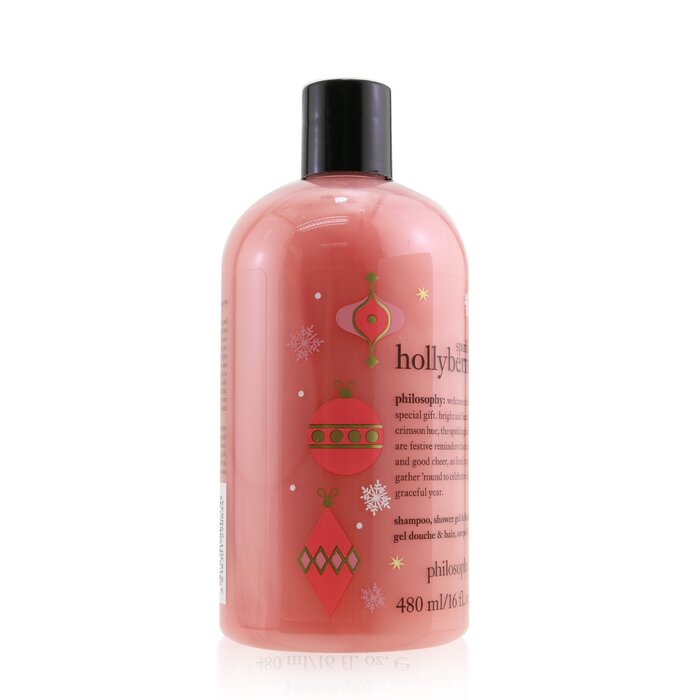 Philosophy Sparkling Hollyberries Shampoo, Shower Gel & Bubble Bath 480ml/16ozProduct Thumbnail