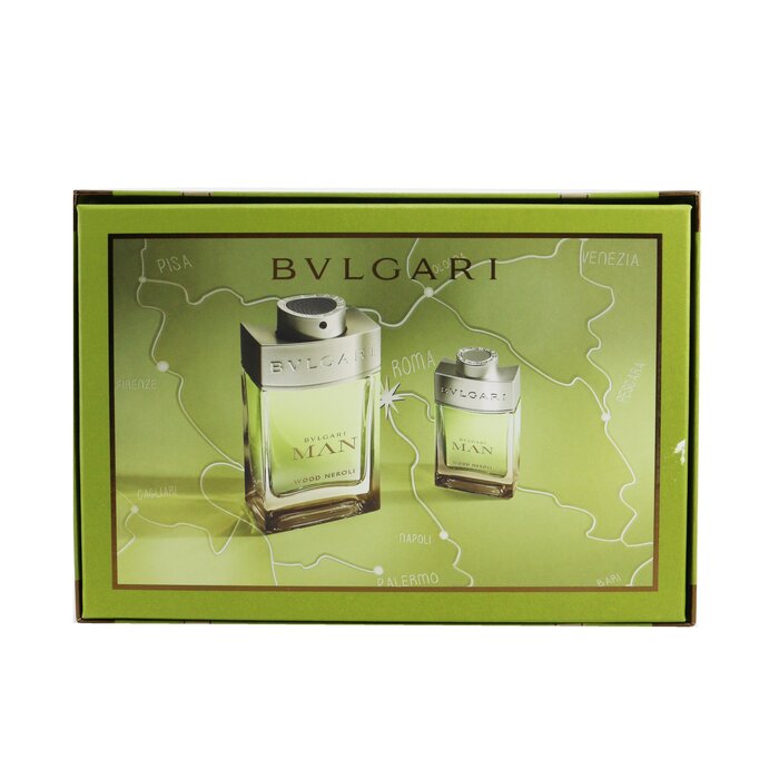 Bvlgari Man Wood Neroli Coffret: Eau De Parfum Spray 100ml + Eau De Parfum Spray 15ml (Box Slightly Damaged) 2pcsProduct Thumbnail
