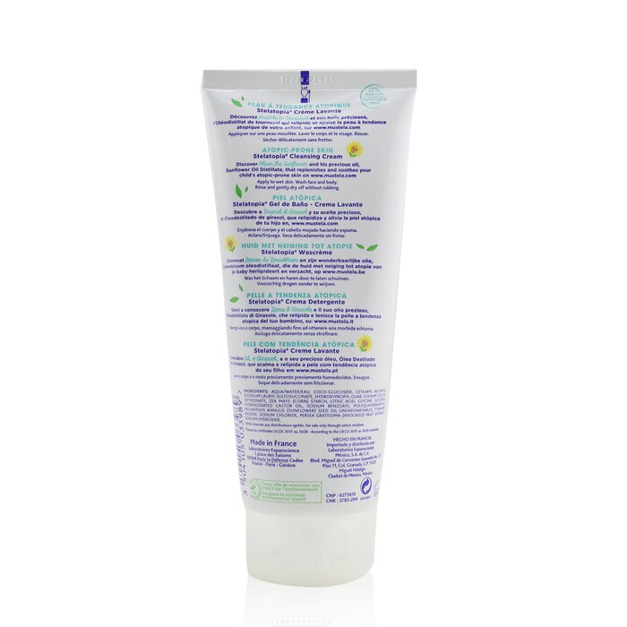 Mustela Stelatopia Cleansing Cream - For Atopic-Prone Skin (Limited Edition) 200ml/6.76ozProduct Thumbnail