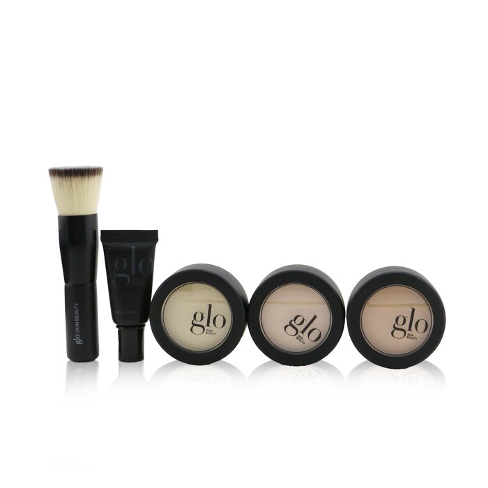 光耀美肌 Glo Skin Beauty Meet Your Match 3 Step Foundation Kit (Face Primer+ 2x Pressed Base+Perfecting Powder+Mini Kabuki Brush) 5pcsProduct Thumbnail