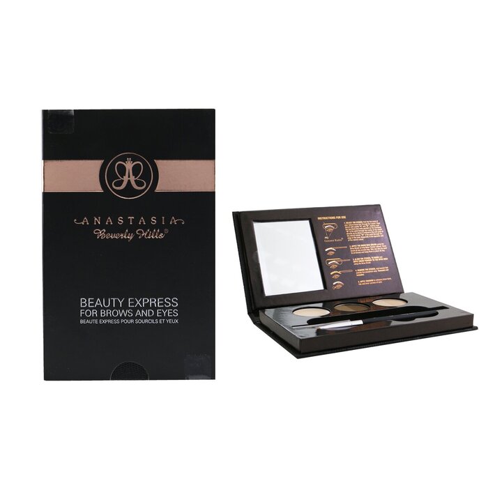 Anastasia Beverly Hills Beauty Express For Brows & Eyes Kit (Brow Powder Duo + Brow Wax Cream + Eyeshadow Duo + Stencils + Angled Brush) 5pcsProduct Thumbnail