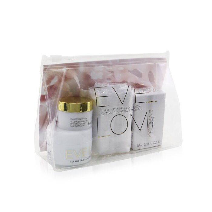 Eve Lom Travel Essentials Collection: Cleanser 20ml+ Moisture Cream 8ml+ Time Retreat Radiance Essence 10ml+ Πανί 4pcsProduct Thumbnail