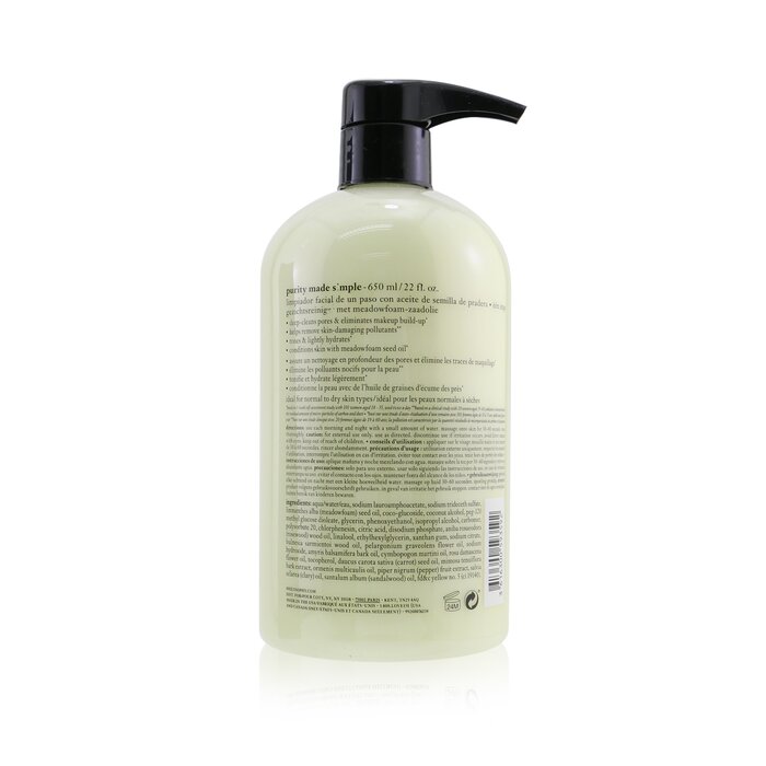 Philosophy Purity Made Simple - One Step Facial Cleanser 650ml/22ozProduct Thumbnail