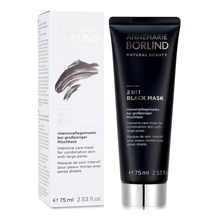 Annemarie Borlind 2 In 1 Black Mask - Intensive Care Mask For Combination Skin with Large Pores 75ml/2.53ozProduct Thumbnail