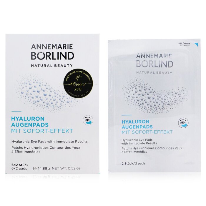 Annemarie Borlind Hyaluronic Eye Pads with Immediate Results 6x2padsProduct Thumbnail