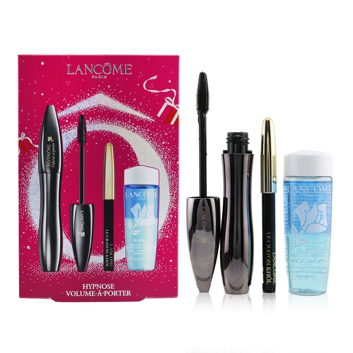 Lancome - Hypnose Volume A Porter Mascara Set (1x Mascara 6.5ml, 1x Mini Crayon Khol 0.7g, 1x Bi Facil 30ml) 3pcs 3pcs - & Coffrets | Free Worldwide Shipping | Strawberrynet USA