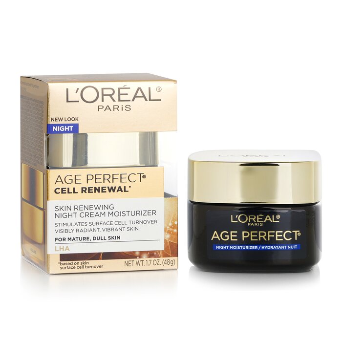 L'Oreal Age Perfect Cell Renewal - Skin Renewing Night Cream Moisturizer - For Mature, Dull Skin  48g/1.7ozProduct Thumbnail