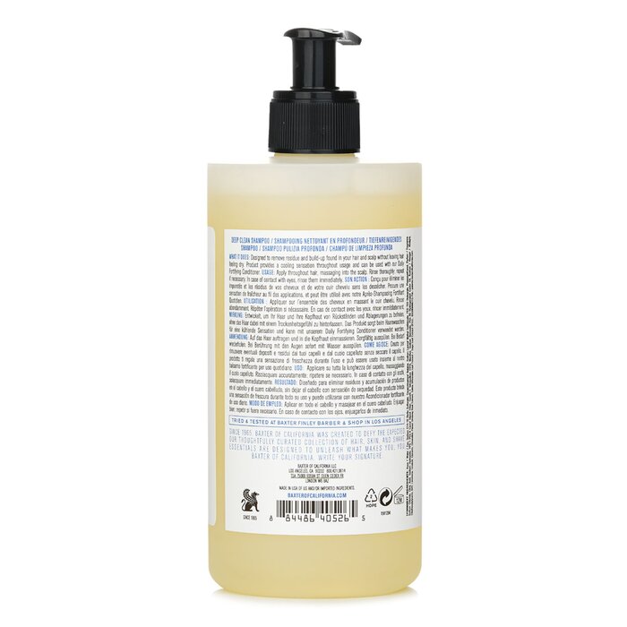 バクスターオブカリフォルニア Baxter Of California Deep Clean Shampoo (Hair & Scalp / Purifying Formula) 473ml/16ozProduct Thumbnail