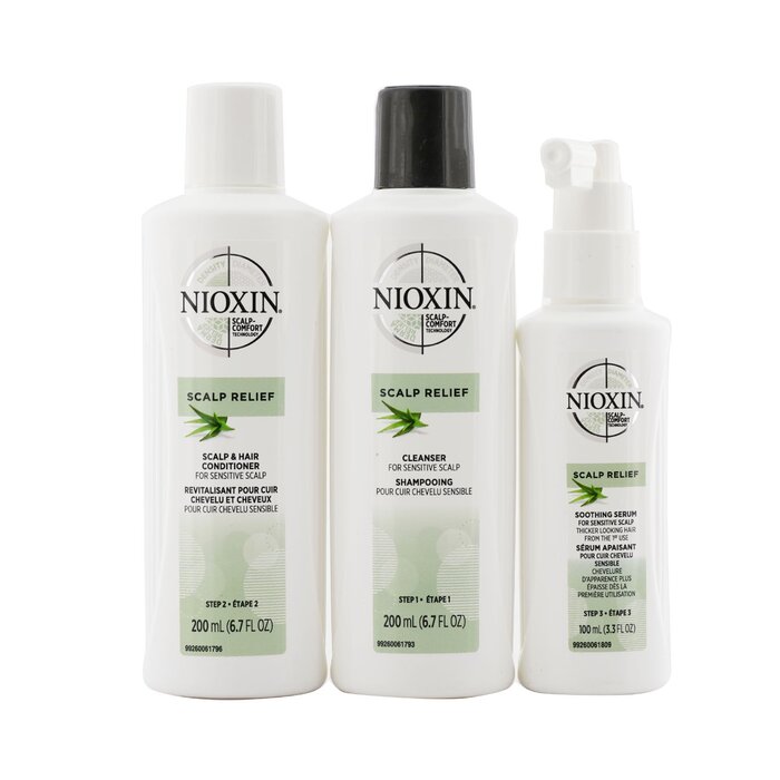 Nioxin Kit Scalp Relief System - Para Cuero Cabelludo Sensible 3pcsProduct Thumbnail