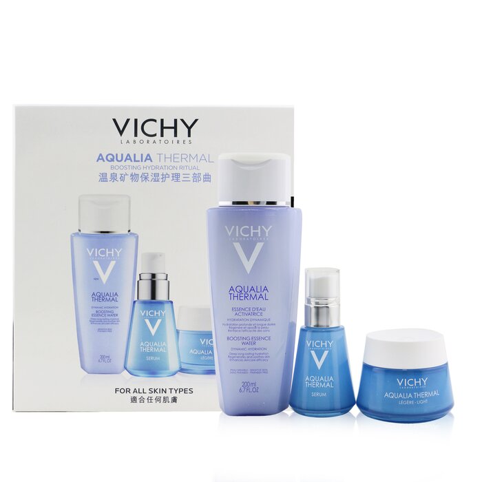 Vichy Aqualia Thermal Boosting Hydration Ritual Value Set: Essence Water 200ml + Serum 30ml + Rehydrating Light Cream 50ml 3pcsProduct Thumbnail
