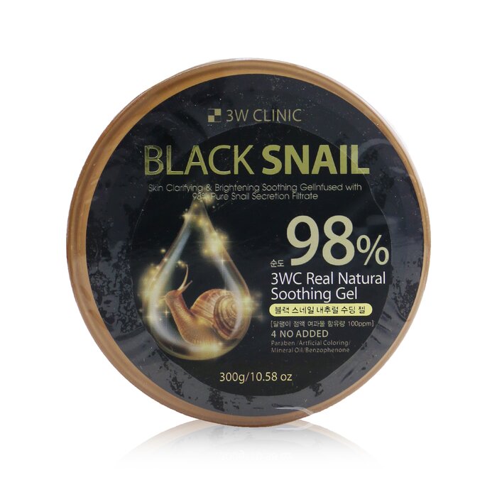 3W Clinic 98% Black Snail Натуральный Успокаивающий Гель 300g/10.58ozProduct Thumbnail