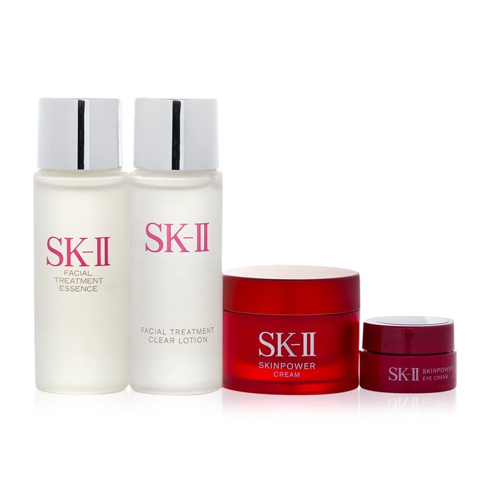 SK II Pitera Experience Kit 2: Clear Lotion 30 ml + kasvohoitoesanssi 30 ml + Skinpower Cream 15 g + Skinpower Eye Cream 2,5 g 4pcsProduct Thumbnail