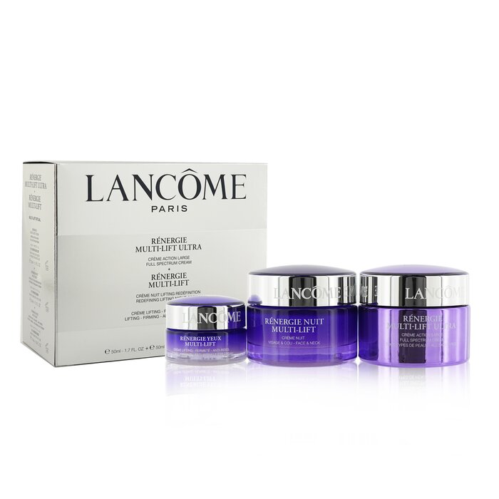 Lancome Renergie Multi-Lift Ultra Set: Full Spectrum Cream + Redefining Lifting Night Cream + Anti-Wrinkle Eye Cream (Box Slightly Damaged) 3pcsProduct Thumbnail