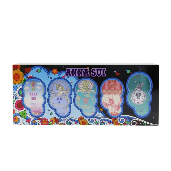 Anna Sui Miniature Coffret: Secret Wish 5ml + Sky 5ml +Fantasia 5ml  + Fantasia Mermaid 5ml + Fantasia Forever 5ml 5x5ml/0.17ozProduct Thumbnail