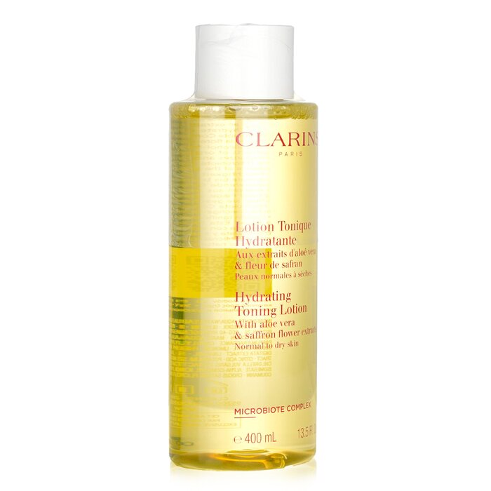 Clarins Hydrating Toning Lotion with Aloe Vera & Saffron Flower Extracts - Normal to Dry Skin 400ml/13.5ozProduct Thumbnail