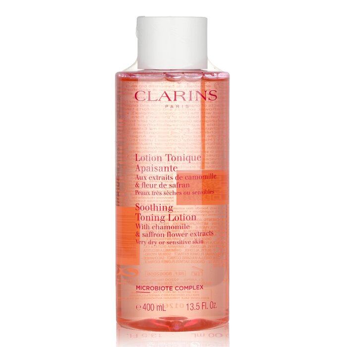 Clarins Soothing Toning Lotion with Chamomile & Saffron Flower Extracts - Very Dry or Sensitive Skin  400ml/13.5ozProduct Thumbnail