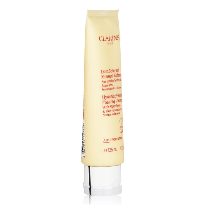 Clarins Hydrating Gentle Foaming Cleanser with Alpine Herbs & Aloe Vera Extracts - קלינסר עבור עור רגיל עד יבש 125ml/4.2ozProduct Thumbnail