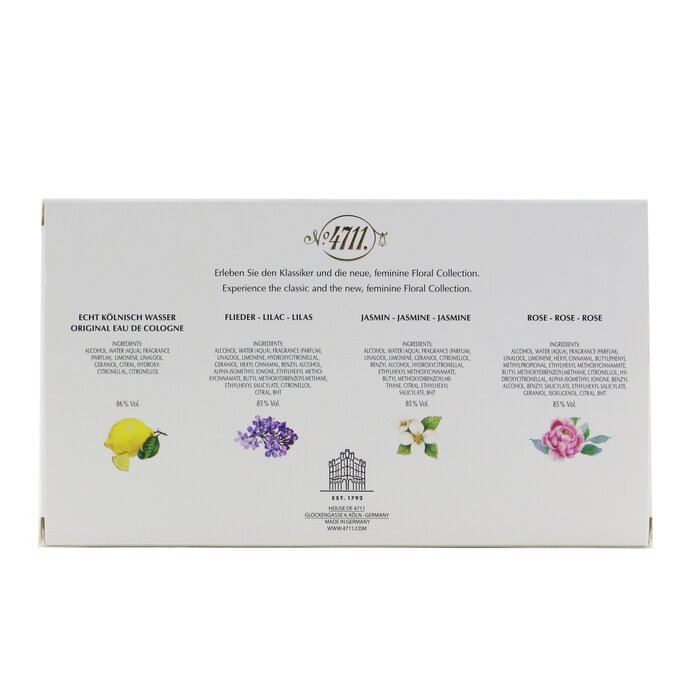 4711 4711 Floral Collection Eau De Cologne Coffret: Original EDC + Jasmine EDC + Rose EDC + Lilac EDC 4x8ml/0.27ozProduct Thumbnail