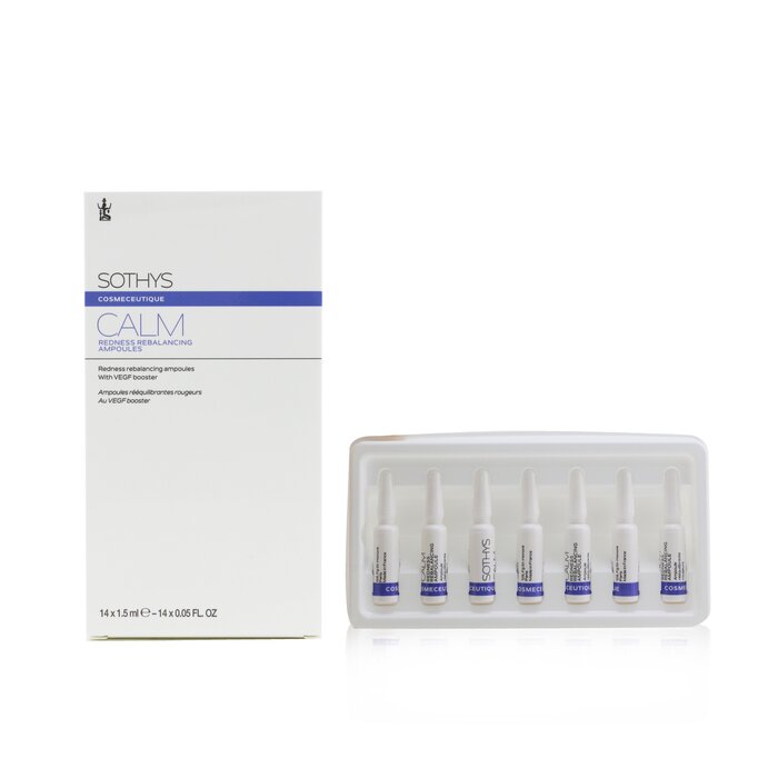 Sothys Cosmeceutique CALM Ampollas Rebalanceadoras de Enrojecimiento 14x1.5ml/0.05ozProduct Thumbnail