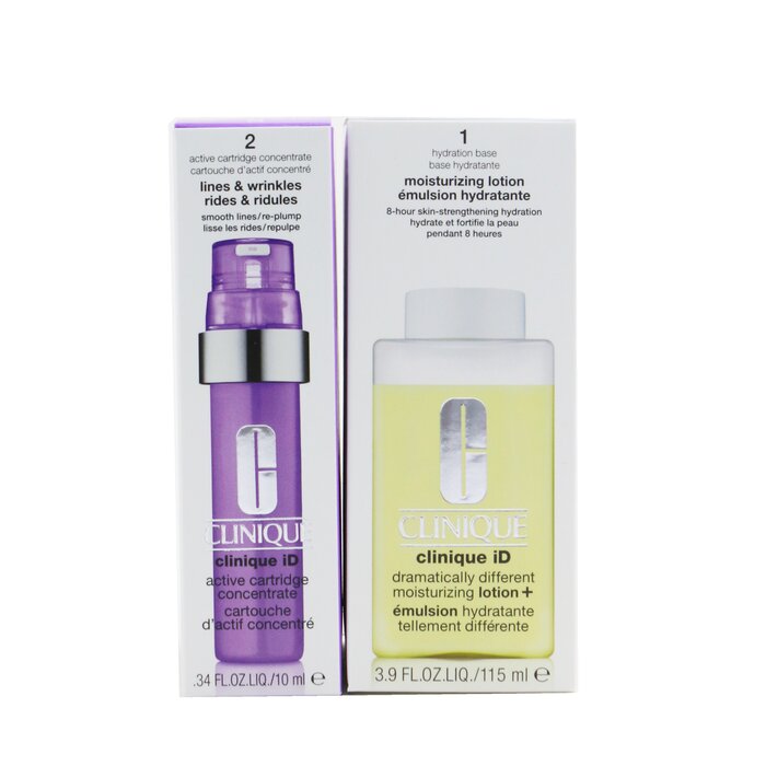 Clinique 倩碧 Clinique iD Dramatically Different Moisturizing Lotion+ + Active Cartridge Concentrate For Lines & Wrinkles (Purple) 125ml/4.2ozProduct Thumbnail