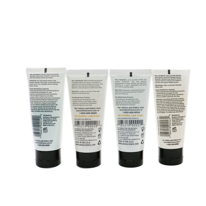 Menscience Menscience 5-Pieces Travel Set: Face Wash 59ml + Face Lotion 59ml + Shave Cream 57g + Post-Shave 59ml + Shampoo 59ml 5pcs+1bagProduct Thumbnail