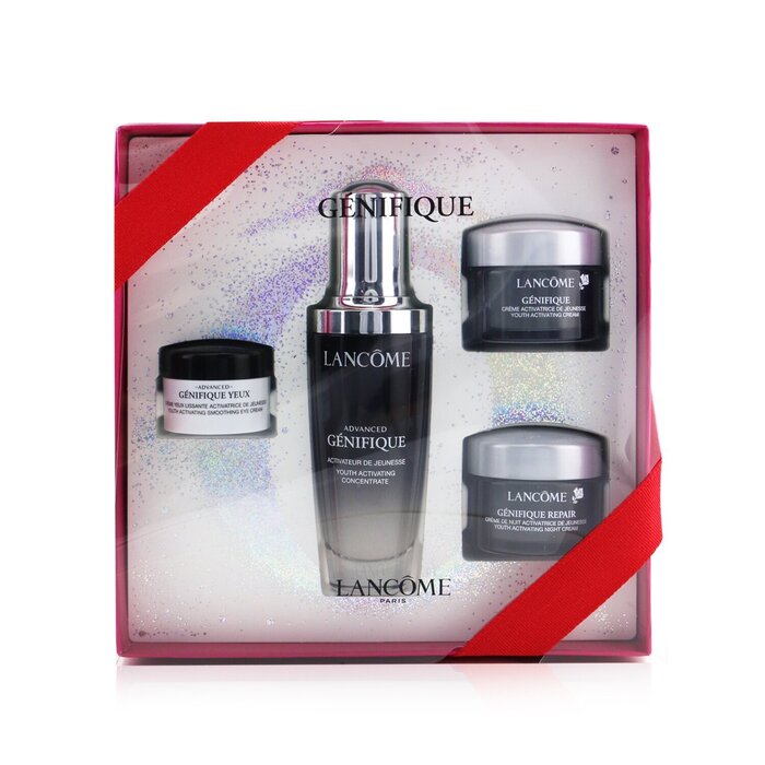 Lancome Genifique Set: Genifique Advanced Concentrate 50ml + Day Crm 15ml + Repair Night Crm 15ml + Eye Crm 5ml(Box Slightly Damaged) 4pcsProduct Thumbnail