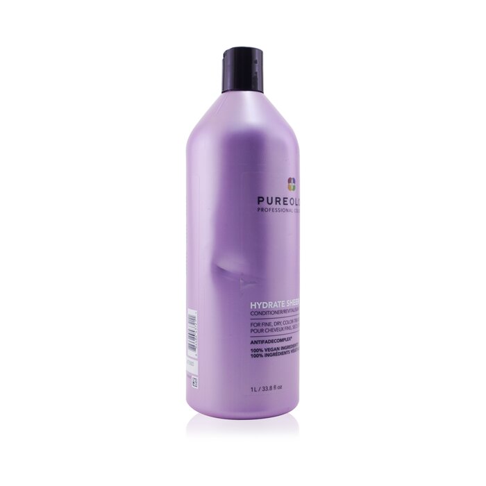 Pureology Hydrate Sheer Conditioner - For Fine, Dry, Color-Treated Hair (בקבוק מעט מעוך) מרכך עבור שיער יבש וצבוע 1000ml/33.8ozProduct Thumbnail