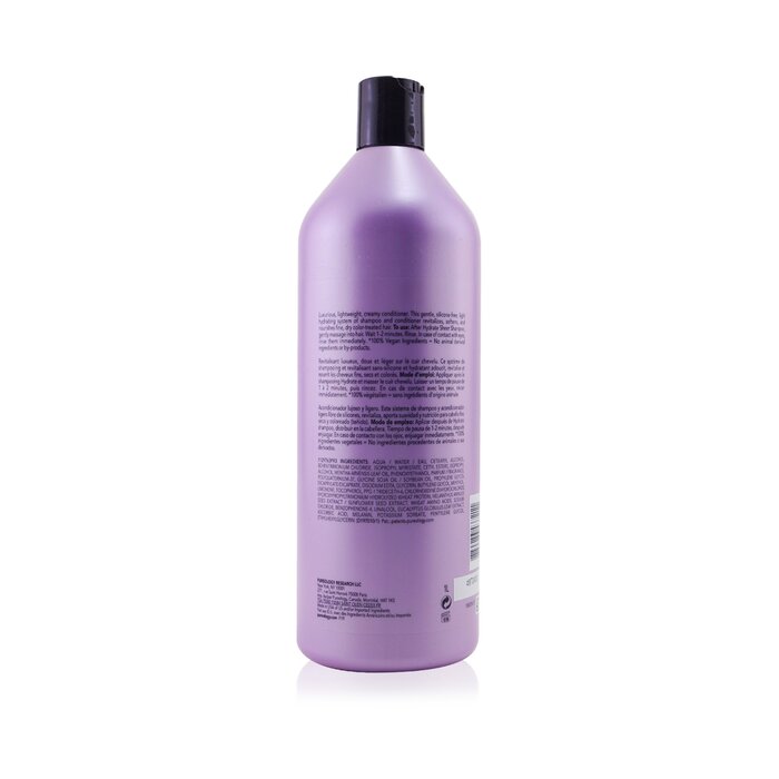 ピュアロジー Pureology Hydrate Sheer Conditioner - For Fine, Dry, Color-Treated Hair (Bottle Slightly Crushed) 1000ml/33.8ozProduct Thumbnail