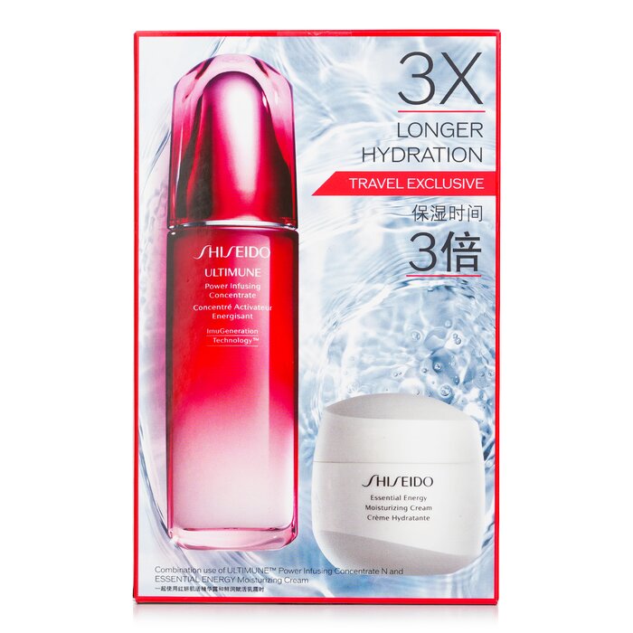 Shiseido Set Defend & Regenerate Power Moisturizing: Ultimune Concentrado N Infundidor de Poder 100ml + Essential Energy Crema Hidratante 50 ml 2pcsProduct Thumbnail