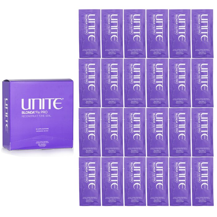 Unite BLONDA Fix PRO Violet Toning Treatment (מוצר למספרה) טיפול טונר 24x30ml/1ozProduct Thumbnail