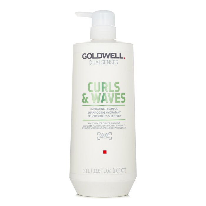 Goldwell - Dual Senses Curls & Waves Hydrating Shampoo (Elasticity For Curly Wavy 1000ml/33.33oz - Curly & Wavy Hair | Free Worldwide Shipping | USA