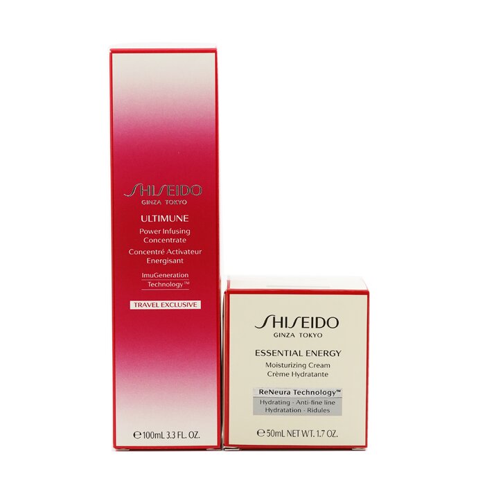 Shiseido 資生堂 防禦和再生力量保濕套裝：終極力量注入濃縮液 N 100毫升 + 精華能量保濕霜 50毫升（盒子輕微損壞） 2pcsProduct Thumbnail
