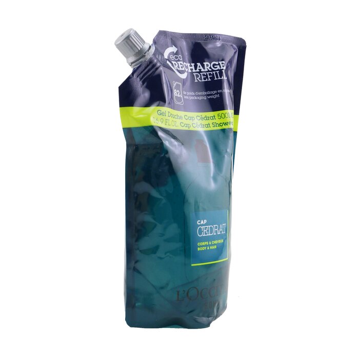 L'Occitane Cap Cedrat Shower Body & Hair Eco-Refill 500ml/1.69ozProduct Thumbnail