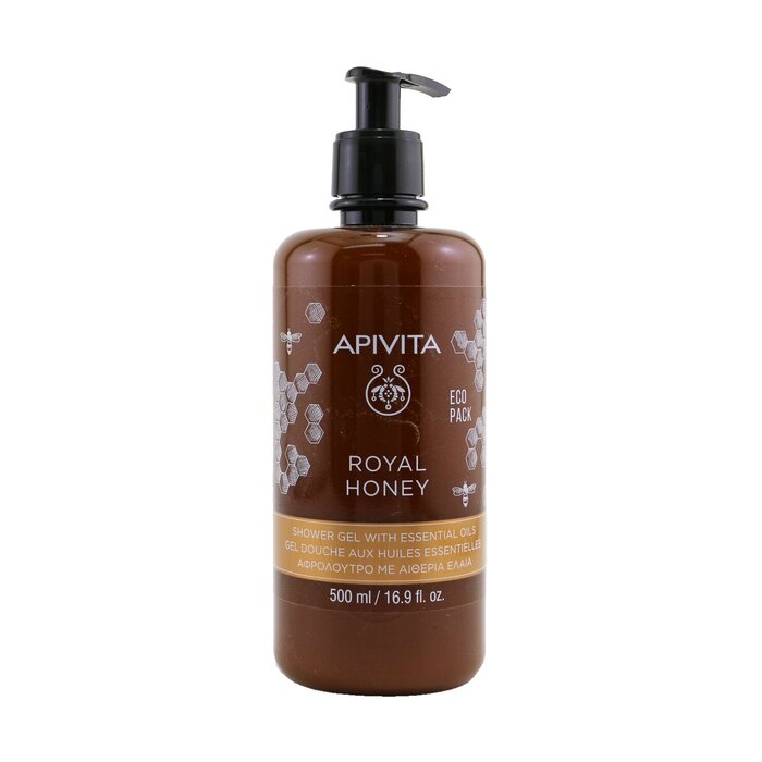 Apivita Royal Honey Кремовый Гель для Душа с Эфирными Маслами - Ecopack 500ml/16.9ozProduct Thumbnail