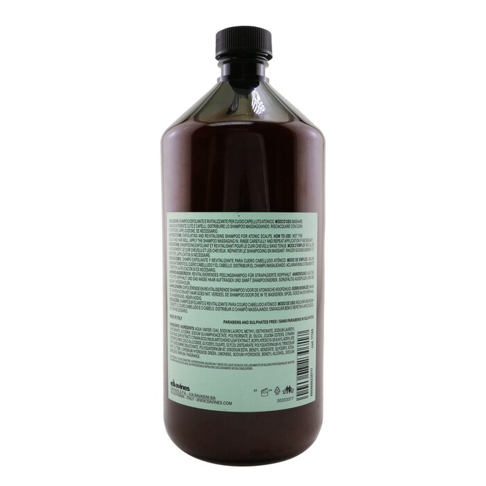 Davines 特芬莉(達芬尼斯) Natural Tech Detoxifying Scrub Shampoo - For Atonic Scalp (Packaging Slightly Damaged) 1000ml/33.8ozProduct Thumbnail