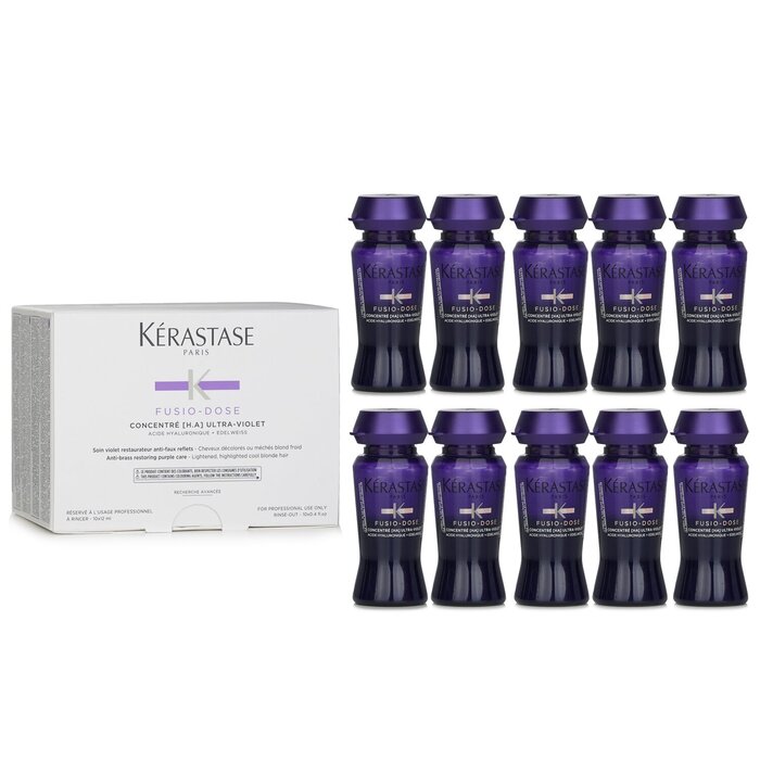Kerastase Fusio-Dose Concentre H.A Ultra-Violet (For Lightened, Highlighted Cool Blonde Hair) 10x12ml/0.4ozProduct Thumbnail
