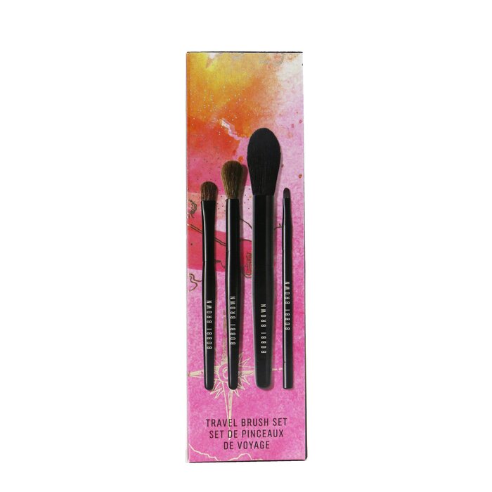 Bobbi Brown Travel Brush Set (4x Brush): Powder Brush + Eye Shadow Brush + Eye Blender Brush + Eye Liner Brush 4pcsProduct Thumbnail