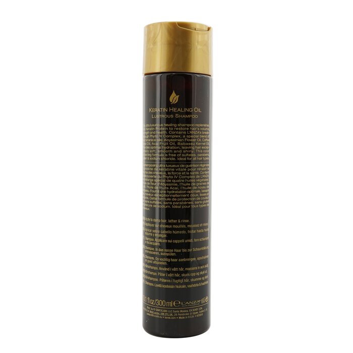 Lanza  蘭莎 Keratin Healing Oil Lustrous Shampoo (Box Slightly Damaged) 300ml/10.1ozProduct Thumbnail