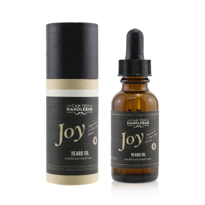 Can You Handlebar Масло для Бороды - Joy (Peppermint & Clary Sage Aroma) (Срок Годности: 11/2021) 30ml/1ozProduct Thumbnail