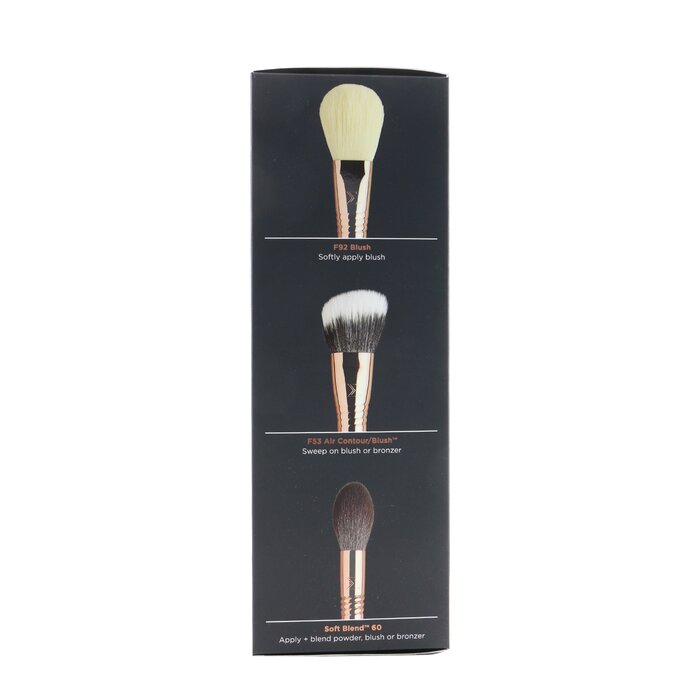 Sigma Beauty Bloom + Glow Brush Set (3x Rose Gold Brush, 1x Bag) 3pcs 3pcsProduct Thumbnail