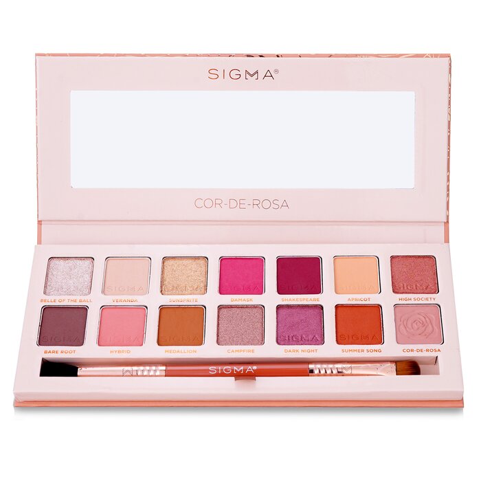 Sigma Beauty Cor De Rosa Eyeshadow Palette (14x Eyeshadow + 1x Dual Ended Brush) פלטת 14 צלליות 15.15g/0.53ozProduct Thumbnail