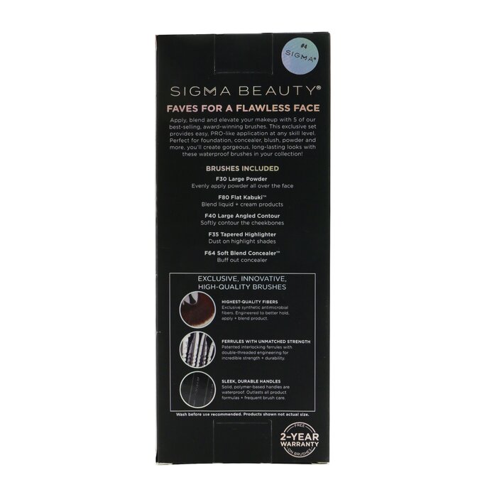 Sigma Beauty Set Brocha Facial Clásica (5x Brochas) 5pcsProduct Thumbnail